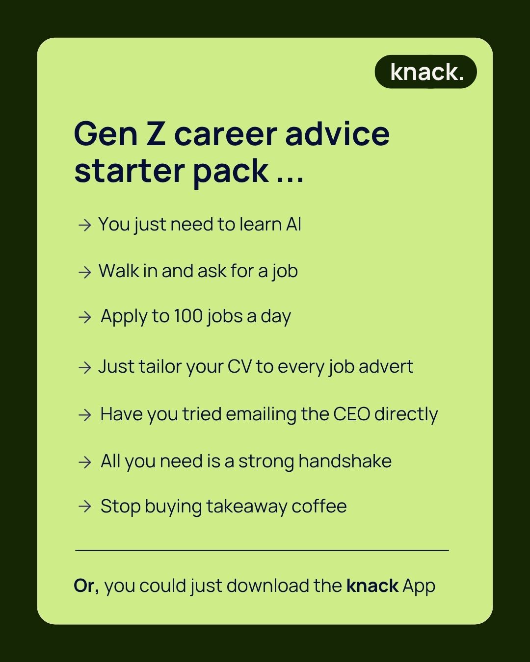 Knack social post