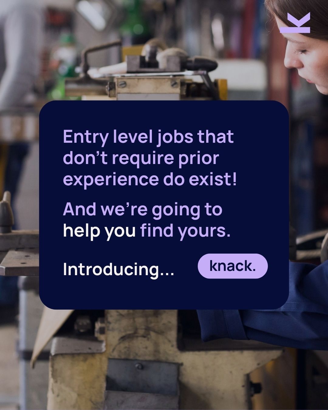 Knack social campaign post