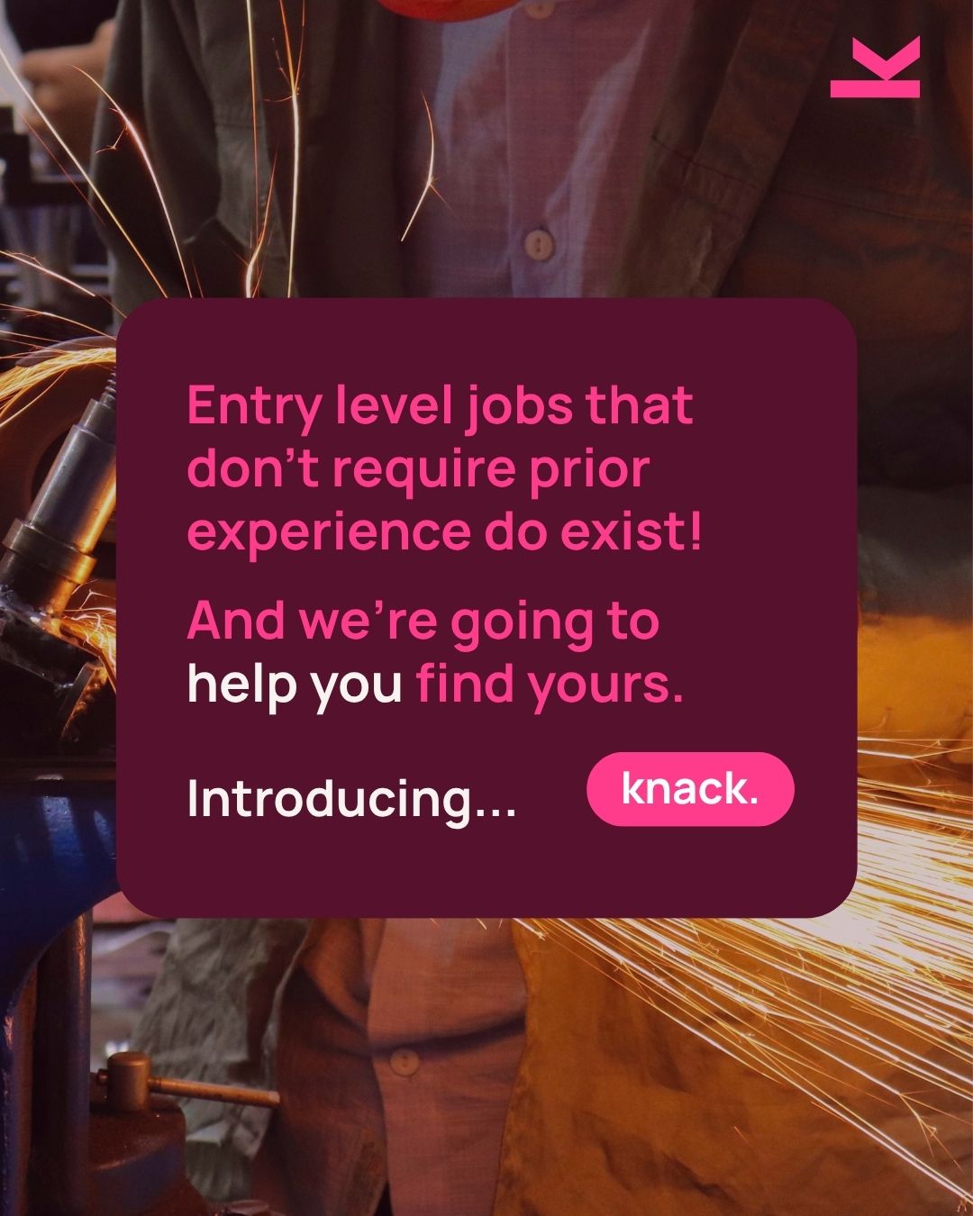 Knack social campaign post