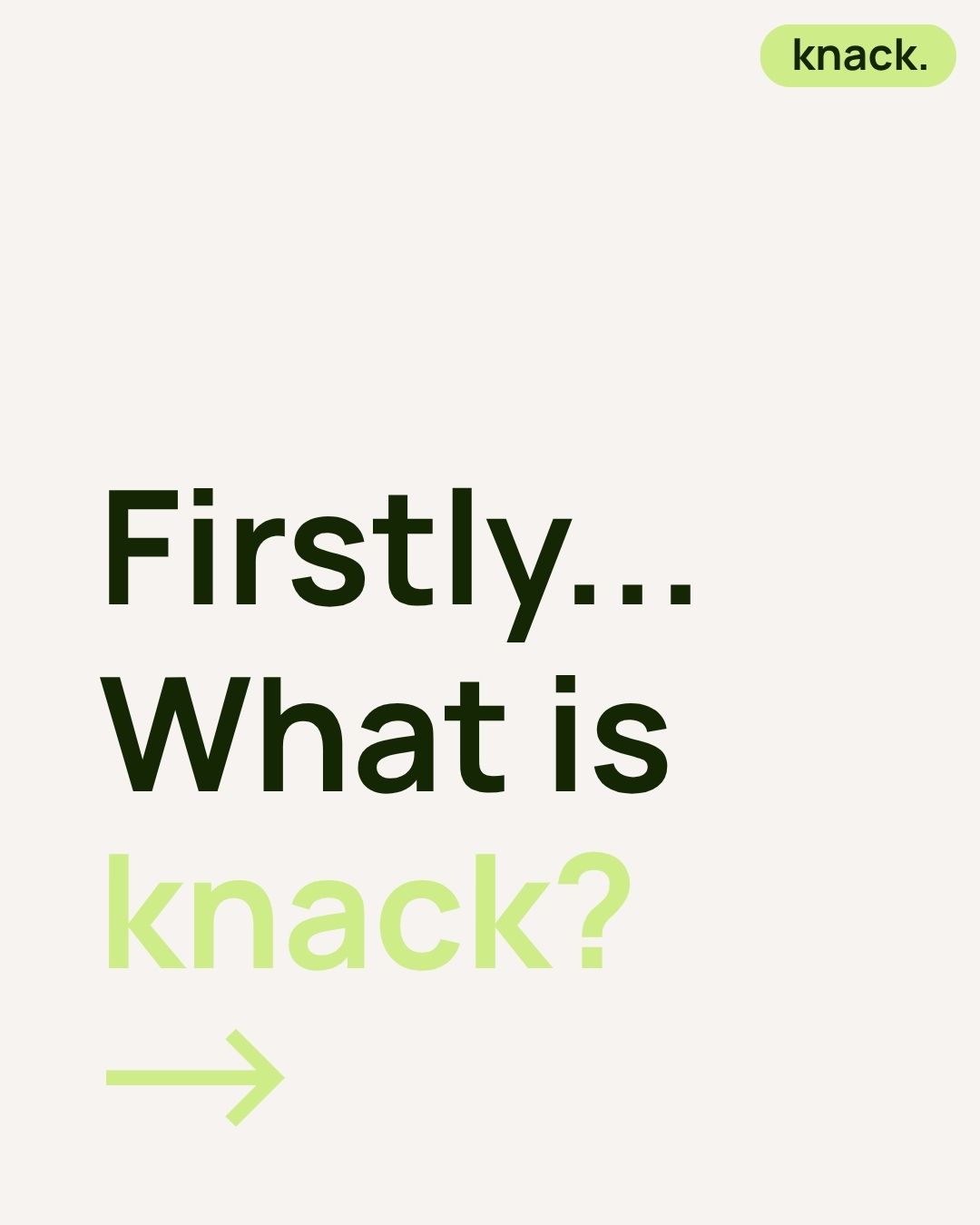 Knack social post