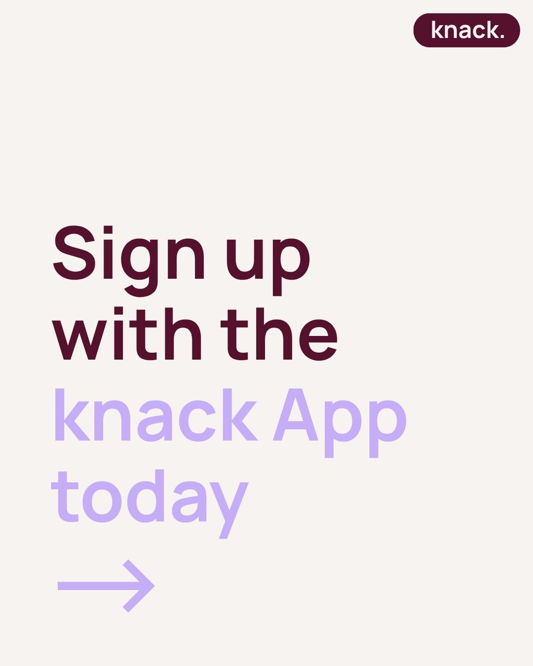 Knack social post