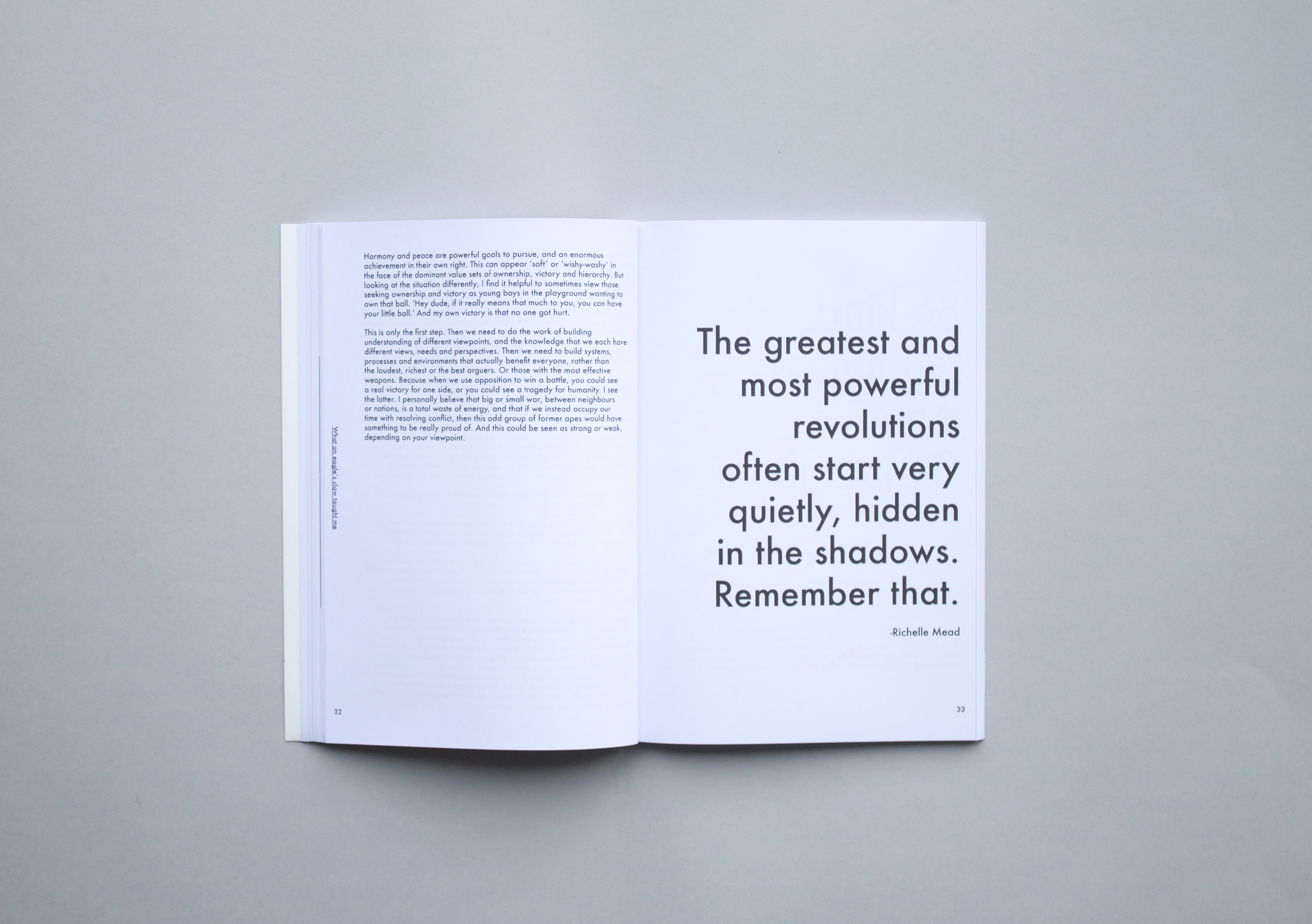 Institutional Love print design