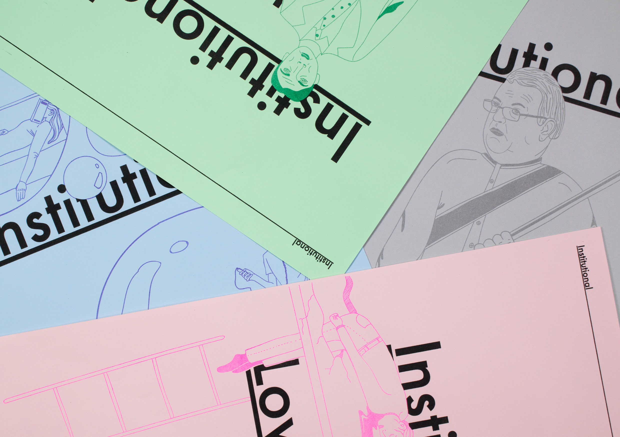 Institutional Love print design