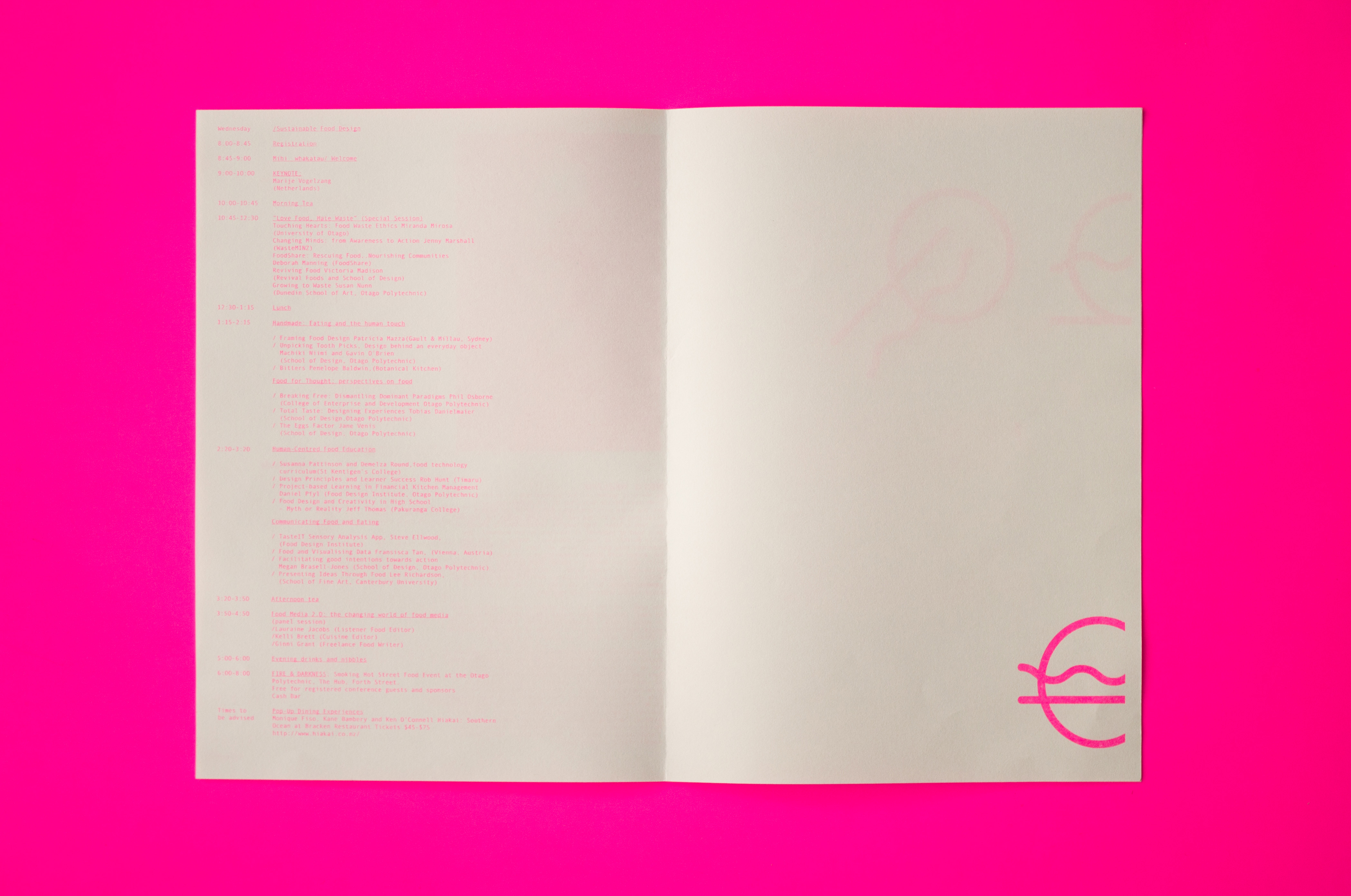 International Food Design Conference print design