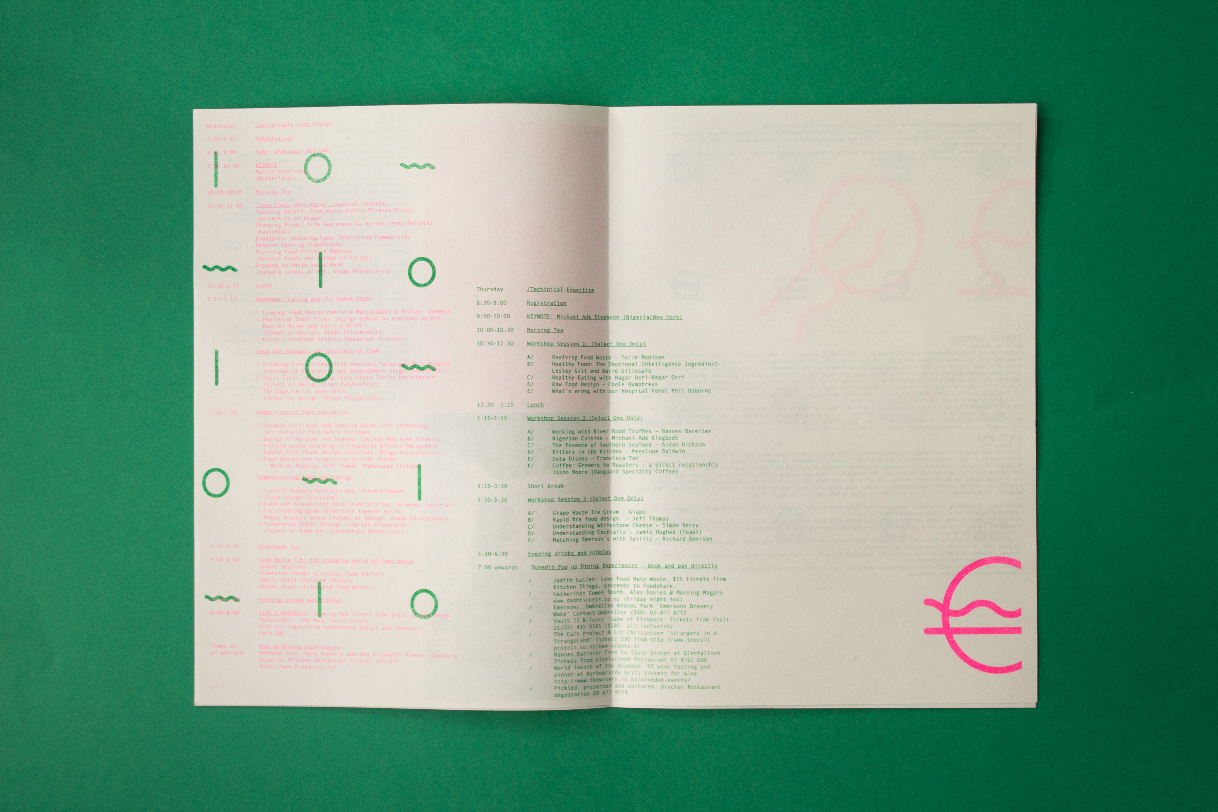 International Food Design Conference print design