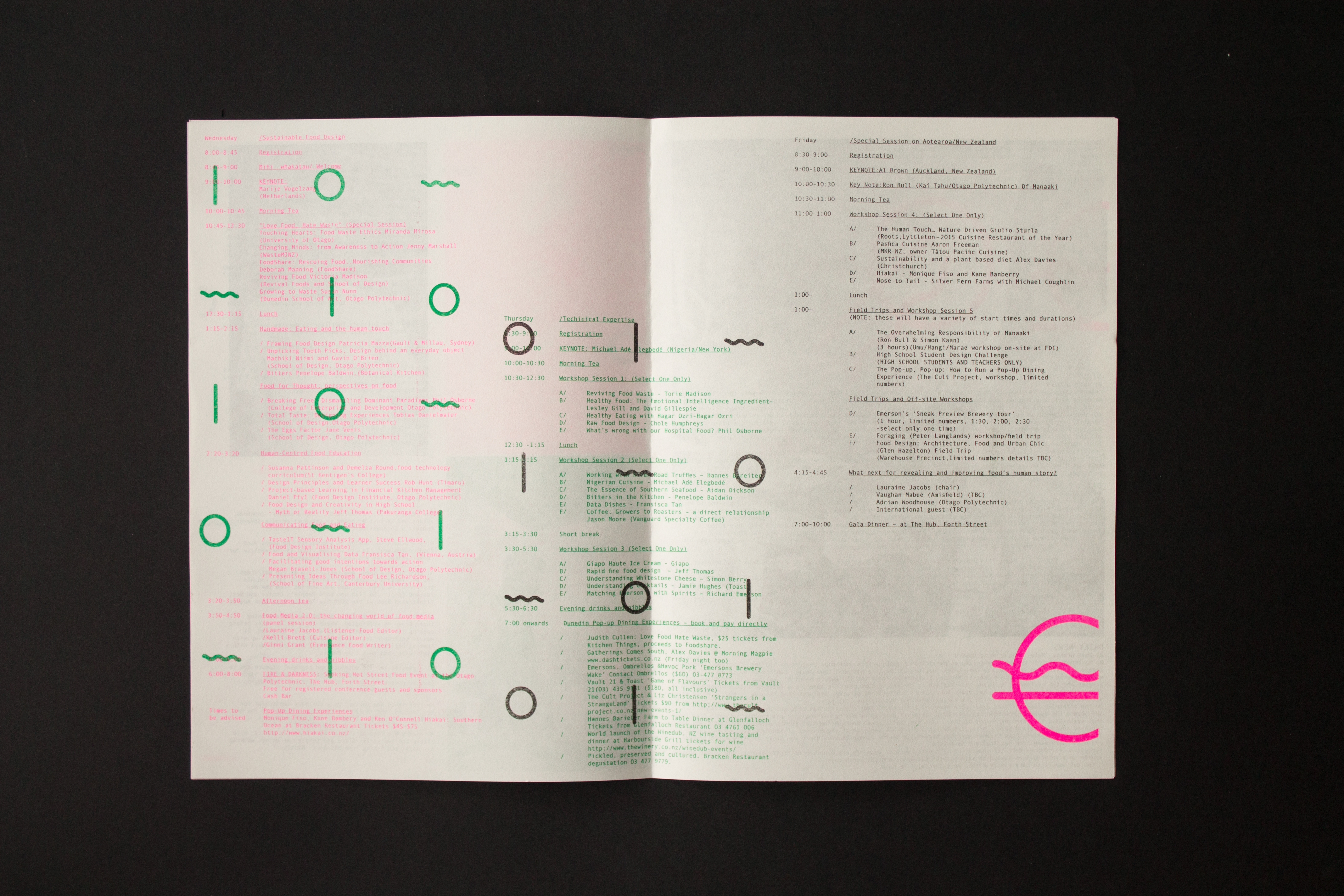 International Food Design Conference print design